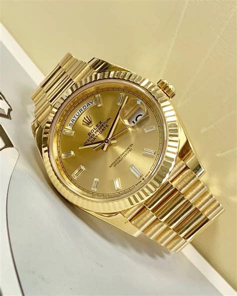 rolex gold watches price|Rolex day date 40 yellow gold.